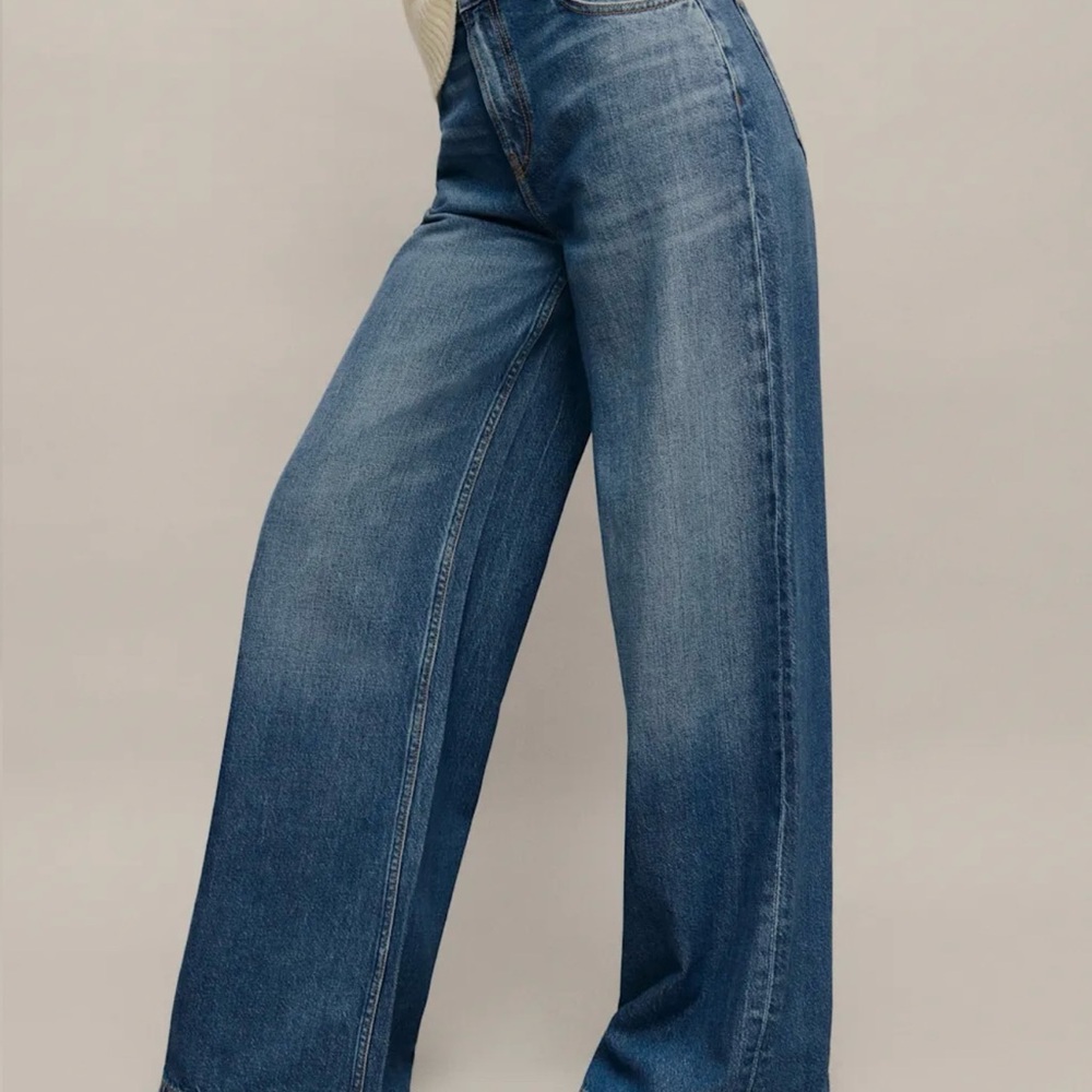 Reformation Rui Lived-in Wide Leg Baggy Jeans